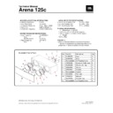 JBL ARENA 125C Service Manual