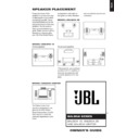 JBL BALBOA 10 (serv.man5) User Guide / Operation Manual