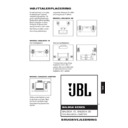 JBL BALBOA CENTER (serv.man2) User Guide / Operation Manual