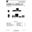 JBL CINEMA 610 (serv.man2) Service Manual