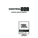 JBL CONTROL ONE (serv.man2) User Guide / Operation Manual