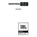 JBL CONTROL ONE (serv.man4) User Guide / Operation Manual