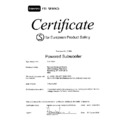 JBL CSS EMC - CB Certificate
