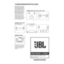 JBL E 100 (serv.man9) User Guide / Operation Manual