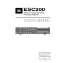 JBL ESC 200 Processor Service Manual