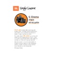 JBL G CINEMA User Guide / Operation Manual