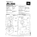JBL JBL 2600 Service Manual