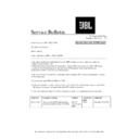 JBL JSR 625 (serv.man3) Technical Bulletin