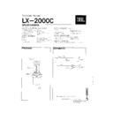 JBL LX 2000 CENTER Service Manual