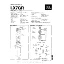 JBL LX 7GR Service Manual