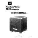JBL PB 12 (serv.man12) Service Manual