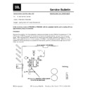 JBL PSW 1000 (serv.man3) Technical Bulletin