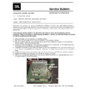JBL PSW-D112 Technical Bulletin