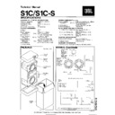 JBL S 1C-S SYNTHESIS 1 Service Manual
