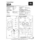 JBL S 2A SYNTHESIS 2 Service Manual