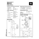 JBL S 312 STUDIO SERIES (serv.man3) Service Manual