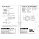 JBL S 36 STUDIO SERIES (serv.man2) User Guide / Operation Manual