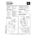 JBL S CENTER STUDIO SERIES Service Manual