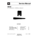 JBL SB 250 (serv.man2) Service Manual