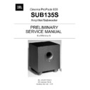 JBL SCS 135S Sub (serv.man2) Service Manual