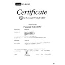JBL SUB 200 (serv.man4) EMC - CB Certificate