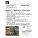 JBL TLX 125 Sub Technical Bulletin