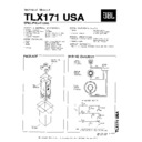 JBL TLX 171 USA Service Manual