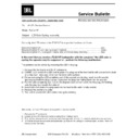 JBL TLX 271P (serv.man2) Technical Bulletin