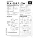 JBL TLX CSS-SP1000 SAT (LR1000) Service Manual