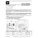 JBL TLX PS10 (serv.man3) Technical Bulletin