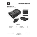 JBL BASSPRO SL Service Manual