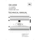 JBL DA 4002 (serv.man2) Service Manual