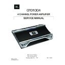 JBL GTO 1004 Service Manual