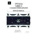 JBL GTO 1201.1 Service Manual