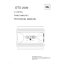 JBL GTO 2000 (serv.man2) Service Manual