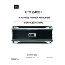 JBL GTO 24001 Service Manual