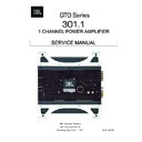 JBL GTO 301.1 Service Manual
