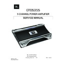 JBL GTO 5355 Service Manual