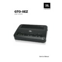 JBL GTO-5EZ Service Manual