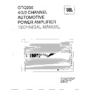 JBL GTQ 200 Service Manual