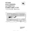 JBL GTQ 400 Service Manual