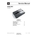 JBL GTR 1001 Service Manual