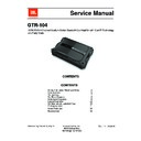 JBL GTR 104 (serv.man2) Service Manual