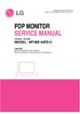 LG MT-42PZ10, MT-42PZ11S (CHASSIS:MP-00MC) Service Manual