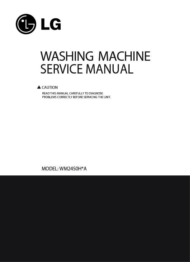 LG WM2450HRA Service Manual - FREE DOWNLOAD