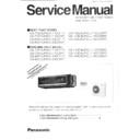 Panasonic CS-71E95, CS-80E95, CS-112E95, CS-140E95, CS-160E95, CU-71C52, CU-80C52, CU-112C52, CU-140C53, CU-160C53, CU-71C02, CU-80C02, CU-112C02, CU-140C03, CU-160C03 (serv.man2) Service Manual Supplement