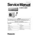 Panasonic CS-A18BKP, CS-A24BKP, CU-A18BKP5, CU-A24BKP5 Service Manual