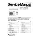 Panasonic CS-A18HKD, CS-A24HKD, CU-A18HKD, CU-A24HKD Service Manual