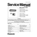Panasonic CS-A24BD, CS-A28BD, CS-A34BD, CS-A43BD, CS-A50BD, CU-A24BB, CU-A28BB, CU-A34BB, CU-A43BB, CU-A50BB, CU-C24BB, CU-C28BB, CU-C34BB, CU-C43BB, CU-C50BB Service Manual