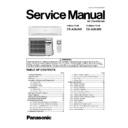 Panasonic CS-A28JKD, CU-A28JKD Service Manual